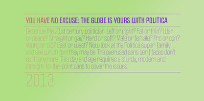 Politica Font Poster 19
