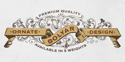 FM Bolyar Ornate Pro Font Poster 8