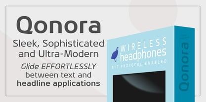 Qonora Font Poster 3