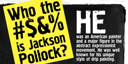 Pollock Font Poster 2