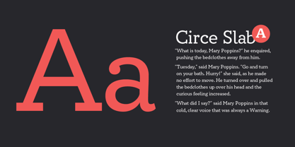 Circe Slab Font Poster 5