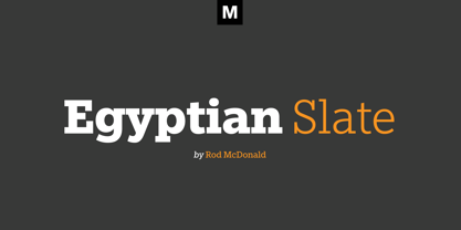 Egyptian Slate Font Poster 1
