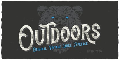 Outdoors Font Poster 1