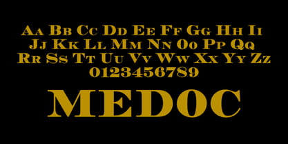 Medoc Font Poster 2